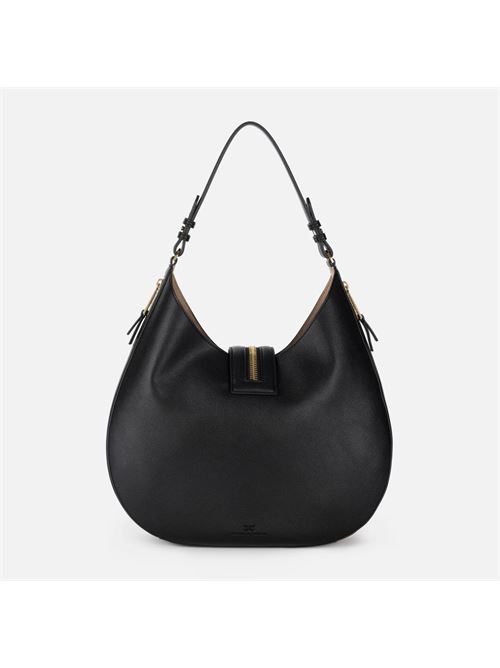 Borsa hobo grande in materiale effetto pelle con zip ELISABETTA FRANCHI | BS75A47E247E2110